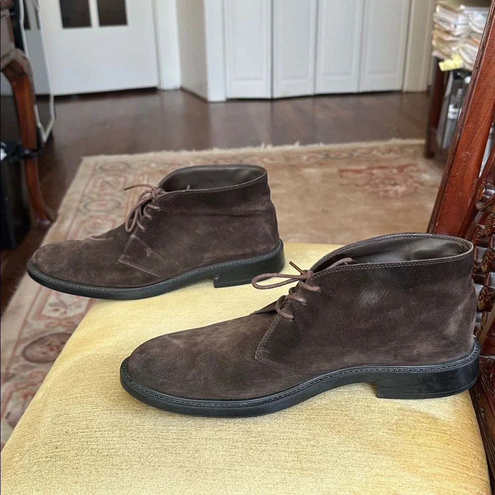Tod’s Brown Suede Chukka Boots Men's Size US 9.5